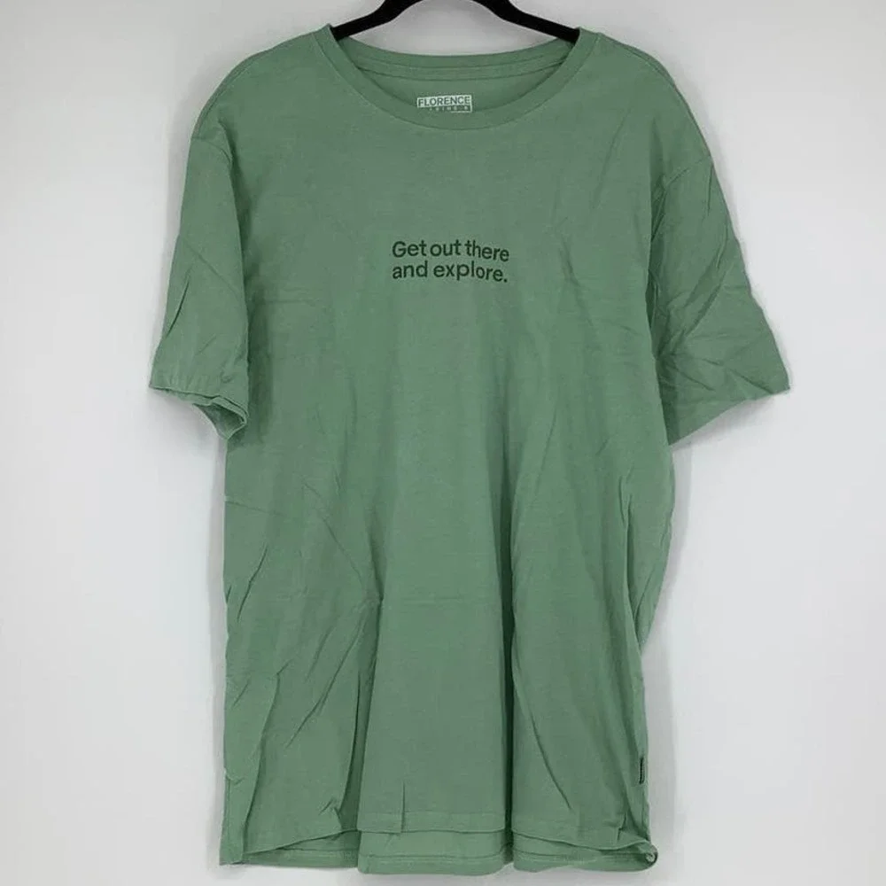 NEW! Florence Marine X Size Large GOTAE Organic T-Shirt Sage Tee $30 msrp M9-5 - Picture 3 of 10